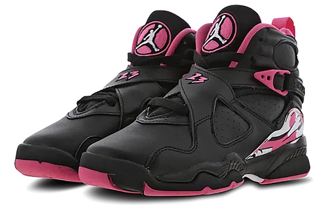 Women Jordan Retro 8 Grade AAA Black Pink